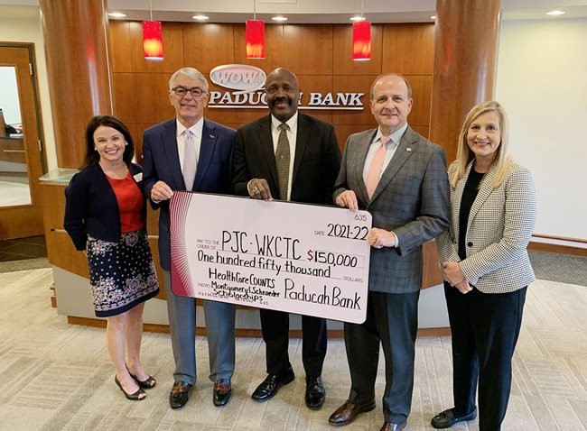 Paducah Bank makes leading contribution to WKCTC Healthcare Scholarships.