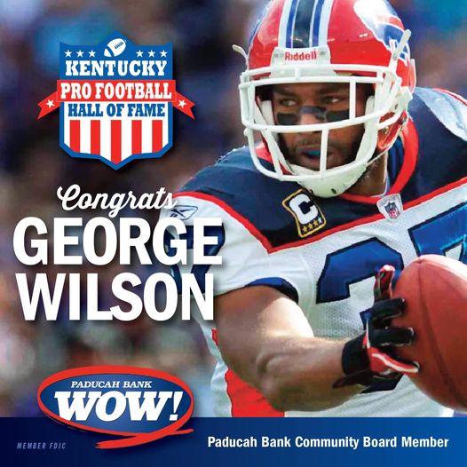 George Wilson inducted into Kentucky Pro Football Hall of Fame.